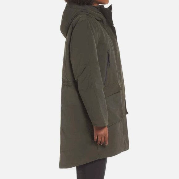 Nike Sportswear Tech Pack Down Fill Women's Oversized Parka Coat Sz XS in Olive - Picture 3 of 9